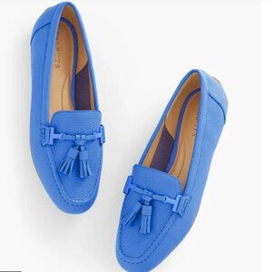 Leather Jessie Tassel Pebble Driving Moccasins